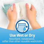 Texture detail of Medline soft-spun disposable dry cleansing cloth