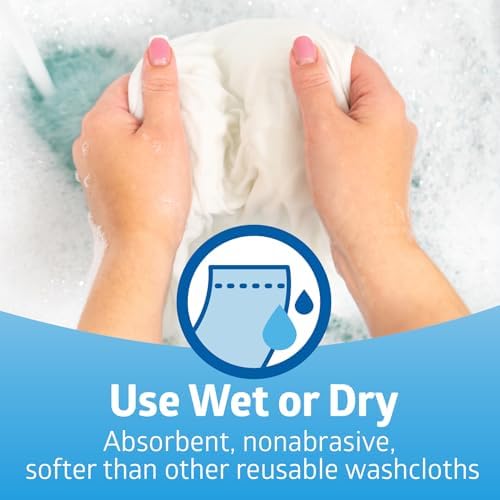 Texture detail of Medline soft-spun disposable dry cleansing cloth