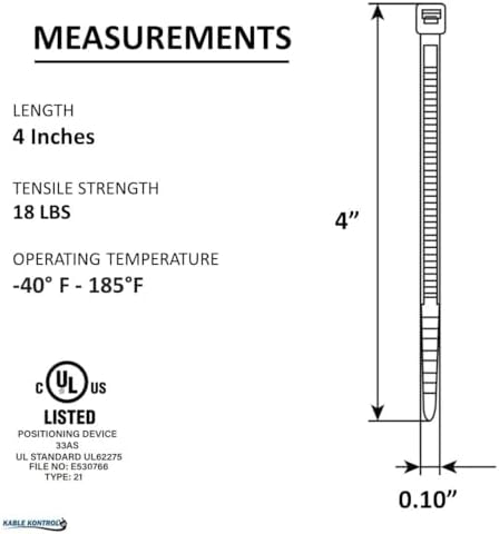 Close up of self locking mechanism on Kable Kontrol nylon wire fasteners