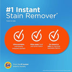 Bleach free Tide stain remover wipes being used on fabric