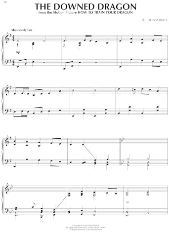 How to Train Your Dragon Piano Solo Songbook | Intermediate to Advanced Sheet Music Collection by John Powell | 14 Film Score Arrangements from DreamWorks Movies | Cinematic Piano Music Book - Image 5