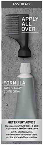 Just For Men Touch of Gray Black kit including gloves and comb applicator attachment