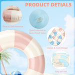Portable round floaties for children beach day
