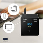 S.M.S.L B200 desktop DAC setup with USB Type C power input cable