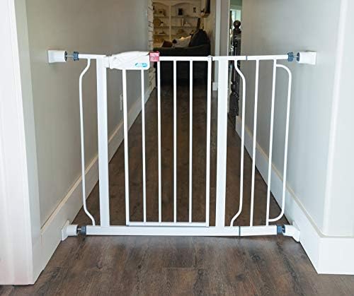 Authentic USA made baby gate extender kit packaging layout