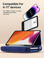JSAUX soft electronic reader stand showing the bottom invisible zipper and removable cover.