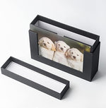 Side profile of Aiuonenian 5x7 photo storage box showing lid