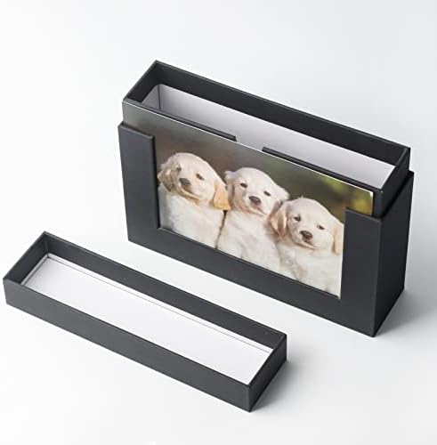 Side profile of Aiuonenian 5x7 photo storage box showing lid