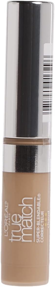 L'Oreal Paris liquid concealer tube showing Light/Medium Warm shade details.