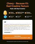Close up of Inner Brightness Creatine Gummies texture