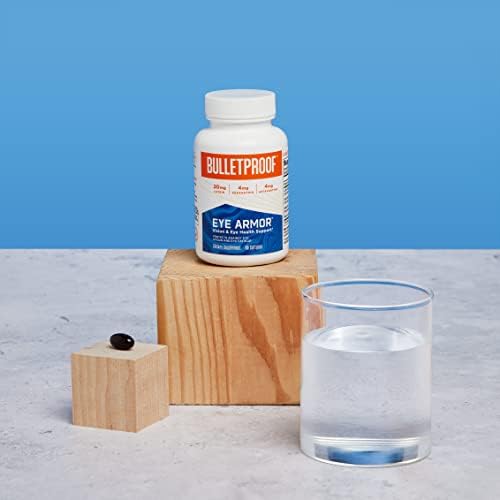 Bulletproof Eye Armor dietary supplement bottle for eye health