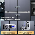Clear blue fridge safety lock for kitchen appliances