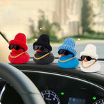 Wonuu car dashboard colorful rubber ducks package contents angle view