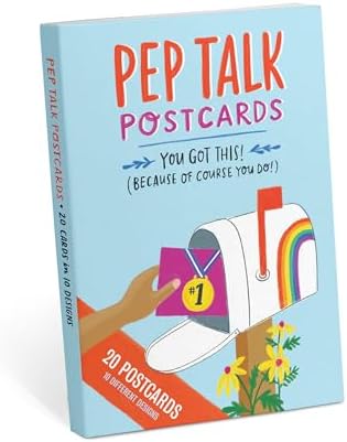 Em & Friends Pep Talk Postcard Book, 20 Postcards (2 Each 10 Styles) - Image 3