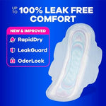 Always feminine hygiene pads with wings for heavy flow protection