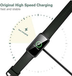Close up view of the dual pin magnetic connector head for precise smartwatch attachment