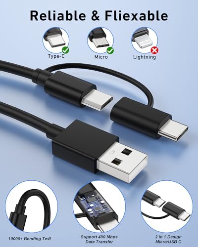 KENHAO multi-device charging cable illustrating seamless compatibility with both vintage and current e-reader generations.