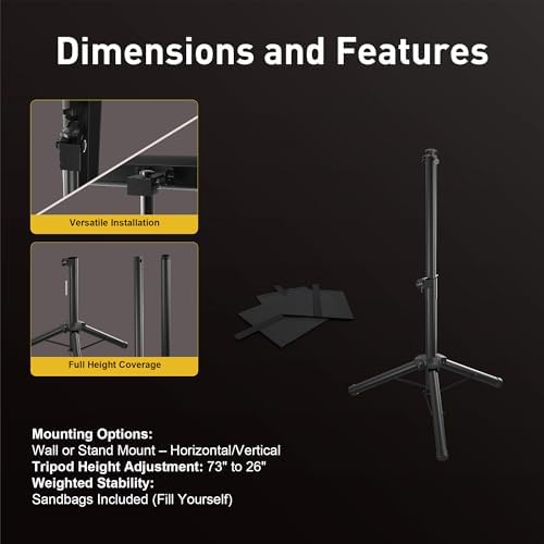 PowerScale heavy duty telescopic equipment mount adjusted to maximum height for outdoor heating.