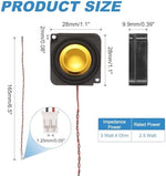 Side angle display highlighting the slim profile and dimensions of the 3 Watt mini electronic project speaker