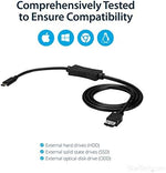 StarTech.com USB 3.0 to eSATA data transfer adapter connector close up
