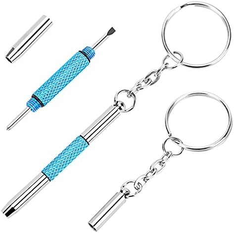 UNEAK eyeglass screwdriver precision three in one keychain repair tool front view