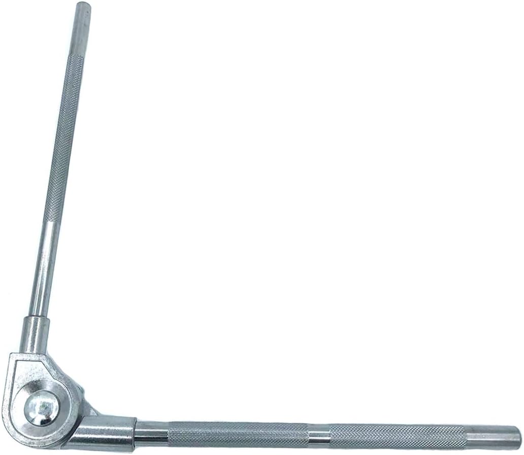 TUOREN metal cowbell holder showing rotating adjustment gear