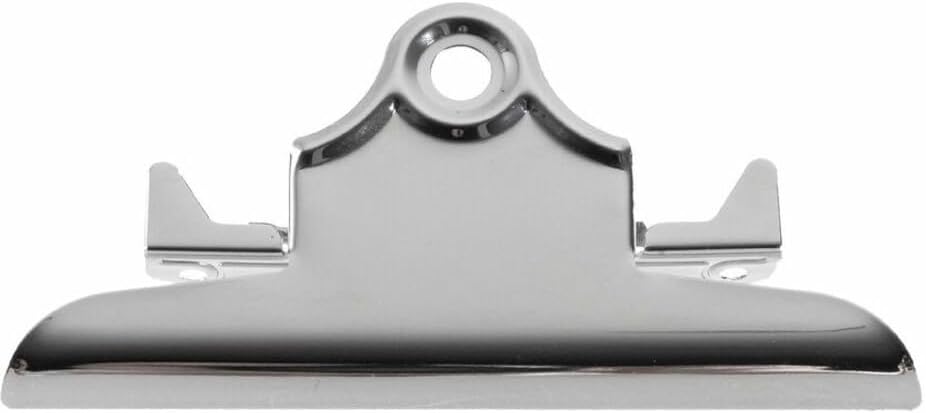 Business Source clipboard metal clip front view hardware accessory
