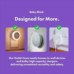 Side profile of Baby Block childproof outlet cover