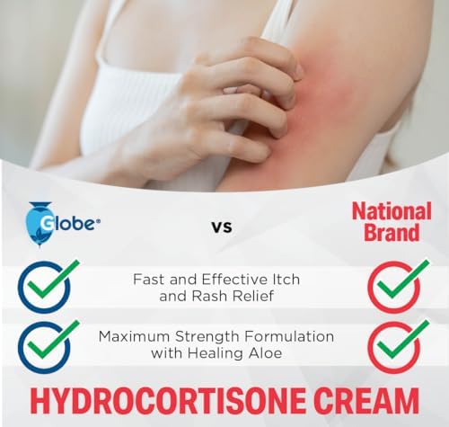 Globe brand 16 ounce value jar of hydrocortisone topical cream