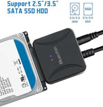 Mueuton hard drive adapter cable with included 12 volt power supply