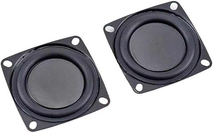 Pair of black passive bass radiators for audio systems