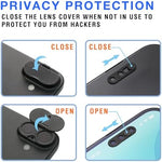 MonTelulu webcam slider installed on phone showing Face ID compatibility