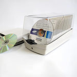 Moisture proof disc organizer opened displaying anti static inner sleeves