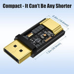 Top view of two AGVEE DisplayPort to HDMI converters
