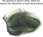 Compact folded mosquito head net for outdoor travel