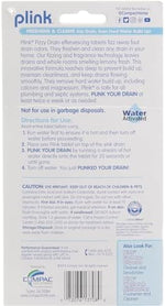 Six blue fizzy tablets for kitchen sink and garbage disposal