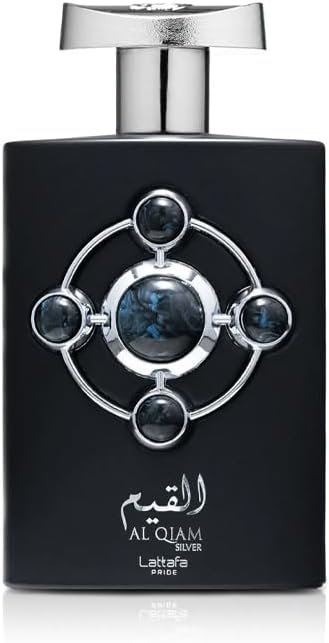 Lattafa Perfumes Al Qiam Silver for Unisex Eau de Parfum Spray, 3.4 Ounce - Image 1