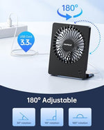 Tripole personal cooling fan packaging showing no battery configuration details