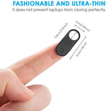 Three pack of black sliding webcam covers displayed against a clean background highlighting the mechanical slider.