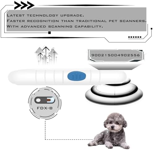 Smoostart Microchip Scanner, 1000 Records Increased Huge Data Storage Upload to PC, Scanning Distance and Speed Increase, Only Compatible with FDX-B/EMID (15/10) Digits Microchips - Image 3