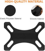 Close up of silicone corner fastener on e-reader