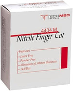 Authentic USA imported white nitrile finger cots for first aid and medical examination