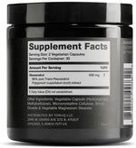 Toniiq Resveratrol supplement bottle label details