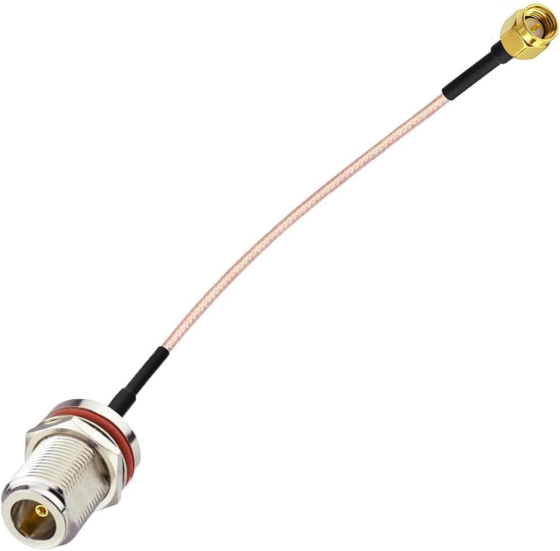DHT Electronics SMA male to N female cable front view