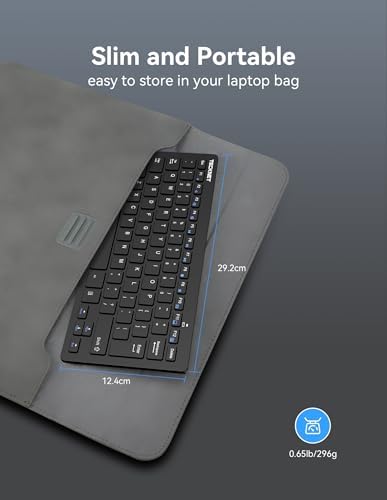 Tecknet silent adjustable 1600 DPI wireless mouse top view