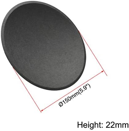 Set of four uxcell subwoofer dust caps for audio maintenance.