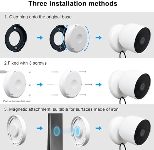 UYODM industrial-strength neodymium magnet base compatible with Google Nest smart cameras