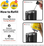 Cgaplus black lighter and cutter gift set presented in its sleek modern packaging