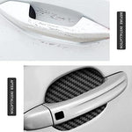 XINLIYA 4PCS Car Door Handle Protector Sticker, Universal Carbon Fiber Anti-Scratches Auto Door Handle Protective Film, Side Paint Cover Guard Stickers Fit for Most Cars (Black) - Image 7