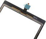 Rear view of the ten point one inch glass touch panel displaying pristine assembly borders